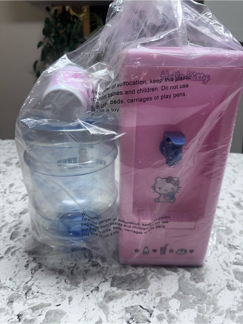 VINTAGE SANRIO HELLO KITTY PINK WATER DISPENSER CLEAN WORKS GREAT Y2K